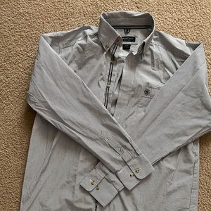 Ariat Men’s blue/white striped shirt